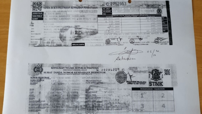 STNK Nissan Kicks e-Power