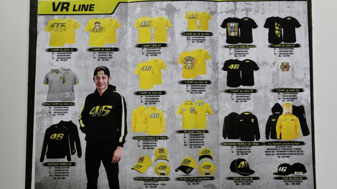 Racing Apparel VR46 yang Dijual Yamaha Indonesia