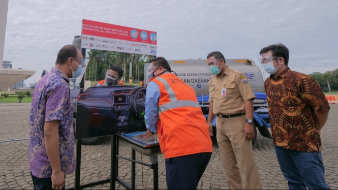 Tempat Cuci Tangan Seperti di dalam Mobil