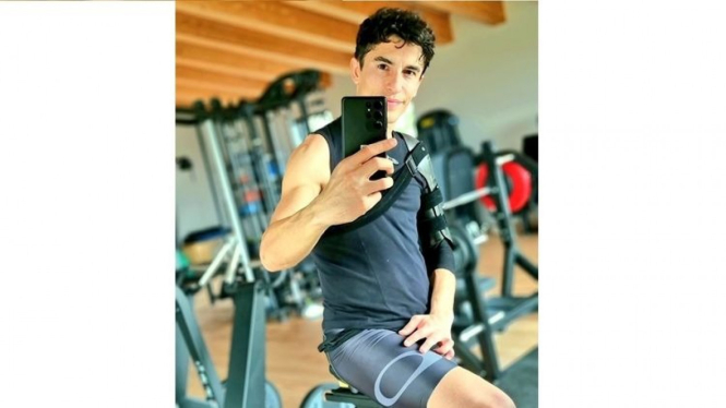 Marc Marquez Mulai Latihan. Foto: IG/@marcmarquez93