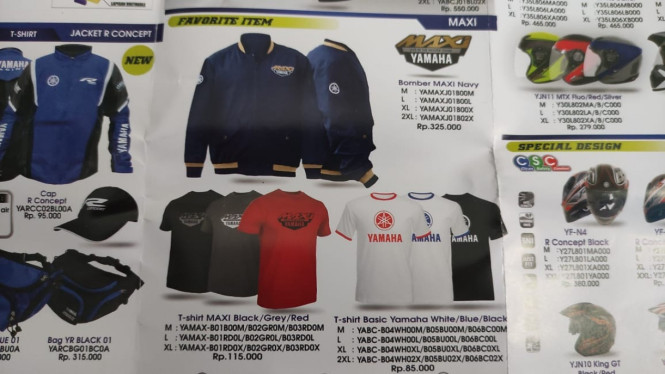 Kaos Maxi Yamaha. Foto: 100KPJ/Farhan