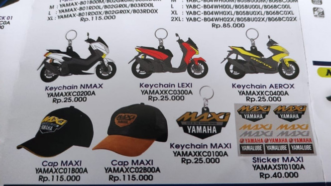 Kaos Maxi Yamaha. Foto: 100KPJ/Farhan