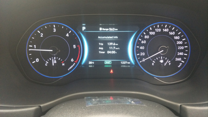 Hasil konsumsi BBM All New Hyundai Palisade