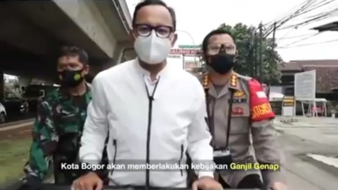 Wali Kota Bogor Bima Arya, bersama Kapolres Kota Bogor