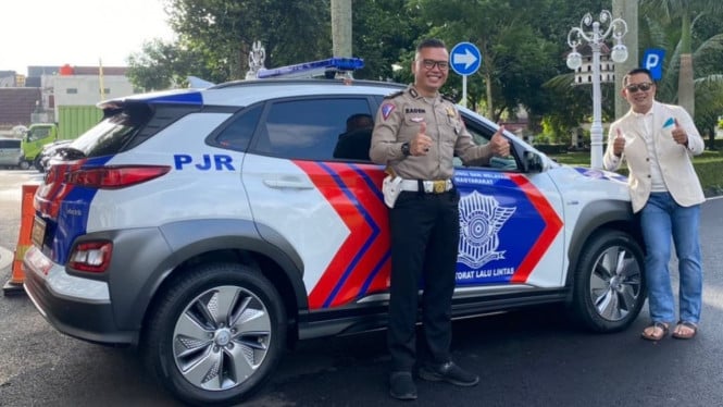 Mobil Listrik Polisi Pertama di Indonesia