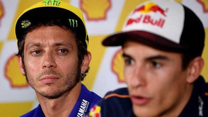 Valentino Rossi dan Marc Marquez. Foto: Motorsport.
