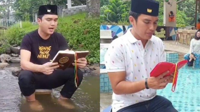 Aldi Taher Baca Alquran. Foto: Ist.