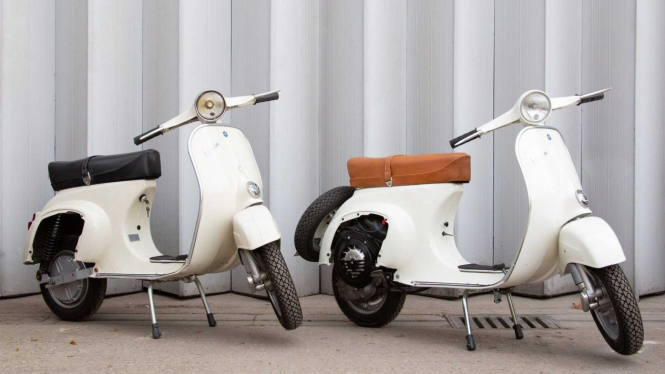 vespa konvensional diubah jadi vespa listrik