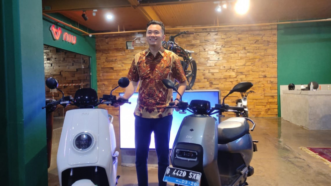 Skuter Listrik NIU. Foto: Farhan/100KPJ
