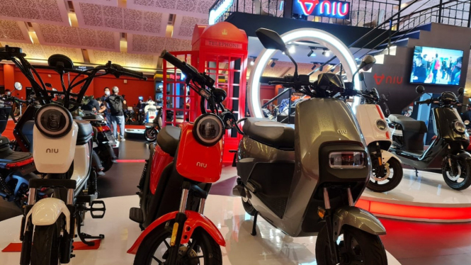 Motor Listrik NIU di IIMS 2021. Doc. Utomocorp.