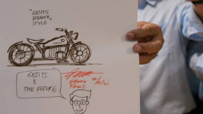 Ridwan Kamil Pamer Desain Gesits. Foto: IG.