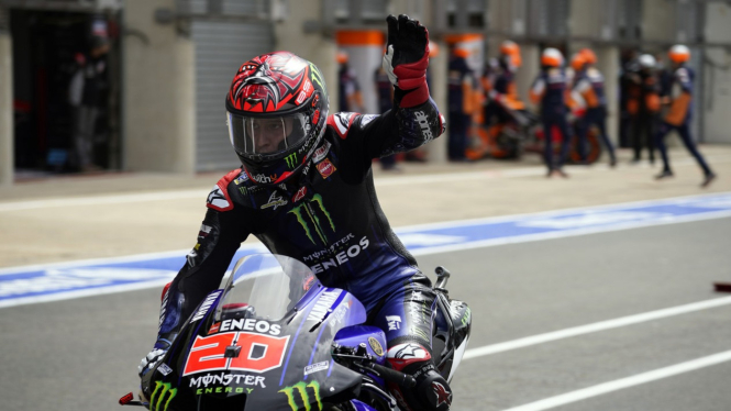 Fabio Quartararo di Kualfikasi MotoGP Prancis. Foto: MotoGP.