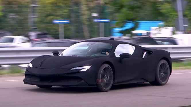 Ferrari SF90 Vantablack