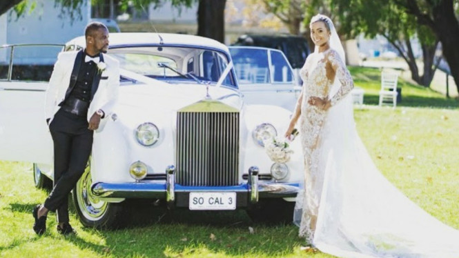 Greg Nwokolo dan istri, weeding pakai Rolls-Royce