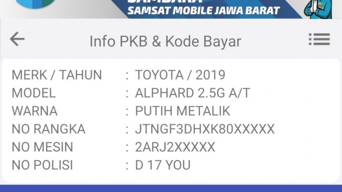Pelat nomor mobil Mbak You