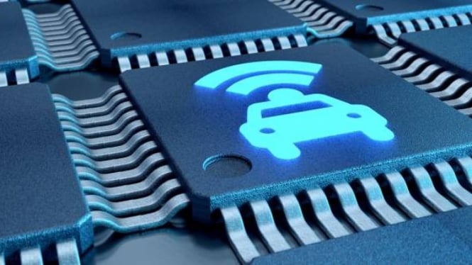 Ilustrasi Chip Semikonduktor. Foto: Autocar.