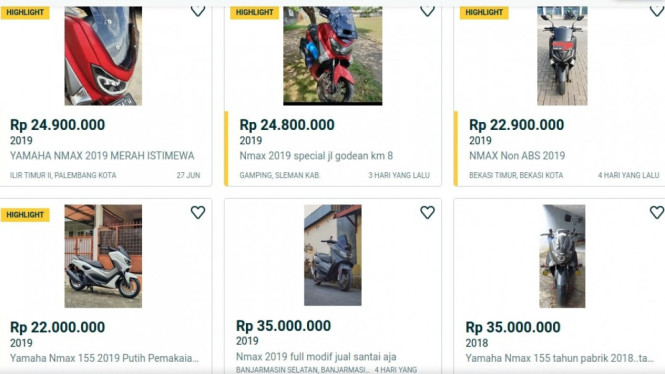Harga Yamaha nmax 2019