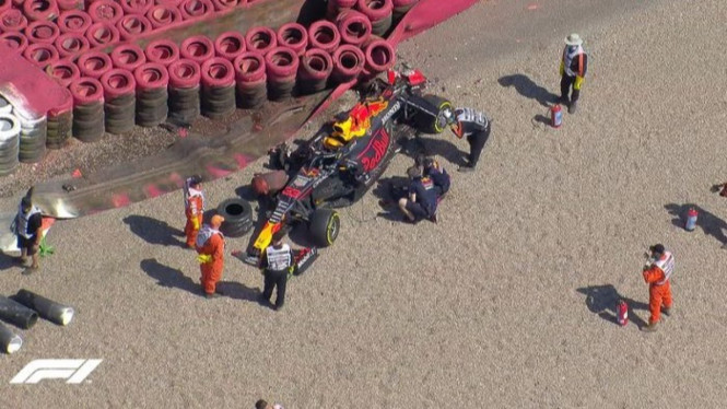 Max Verstappen Kecelakaan di Formula 1 Inggris