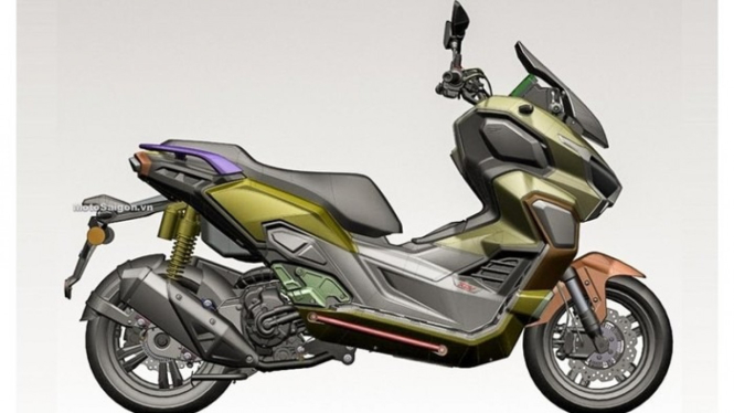 Sketsa Honda ADV 350. Foto: Motosaigon.