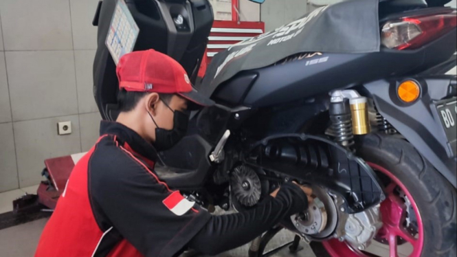Perawatan cvt motor di bengkel