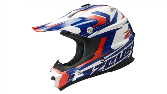 MX Motocross White RR12 Red ZS-951