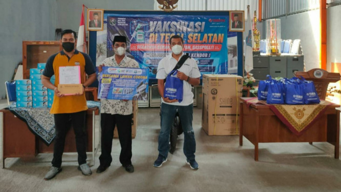 Vaksin covid-19 di sini dapat motor Yamaha gratis