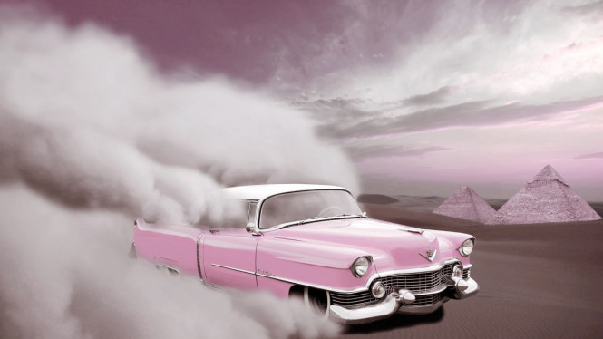 Ilustrasi Mobil Warna Candy