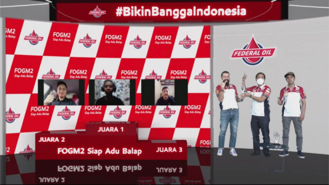 Juara kompetisi game virtual MotoGP Federal Oil