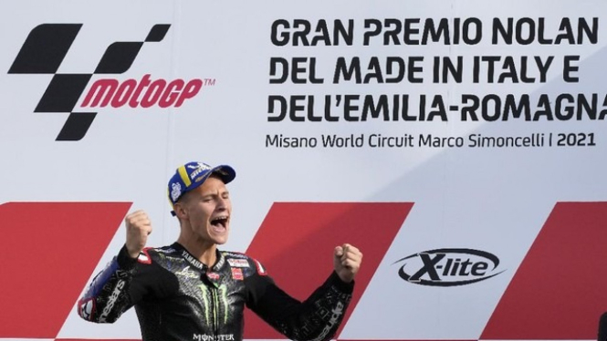 Fabio Quartararo Juara MotoGP 2021. Foto: AP.