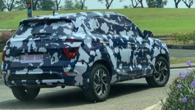 Hyundai Creta buatan Indonesia kepergok di jalan
