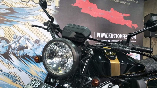 Motor kustom Honda Verza Pegadian dan Kustomfest