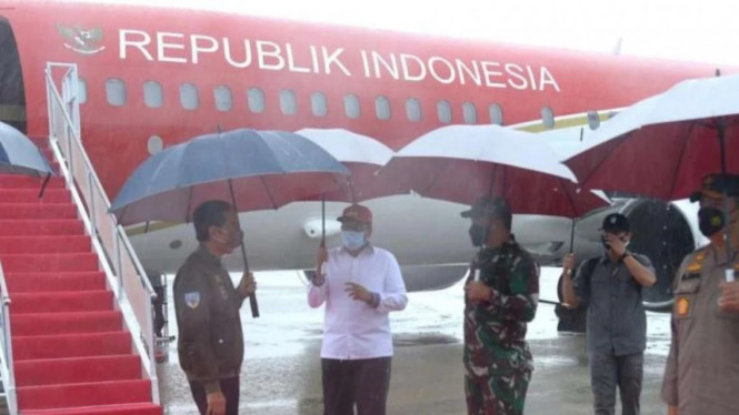 Presiden Jokowi tiba di Mandalika