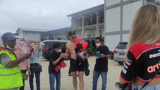 Scott Redding di Sirkuit Mandalika. Foto: 100KPJ.