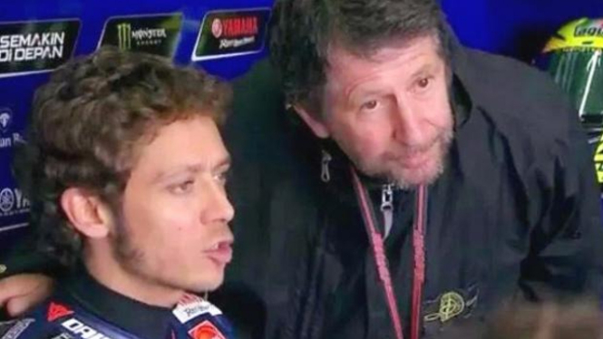 Graziano Rossi dan Valentino Rossi.