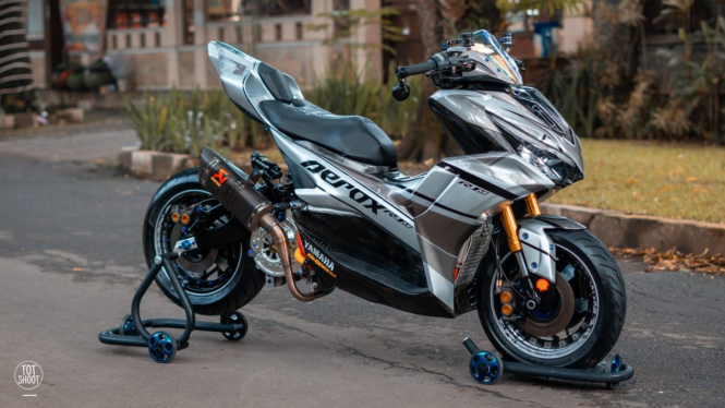 Modifikasi Yamaha Aerox terbaik