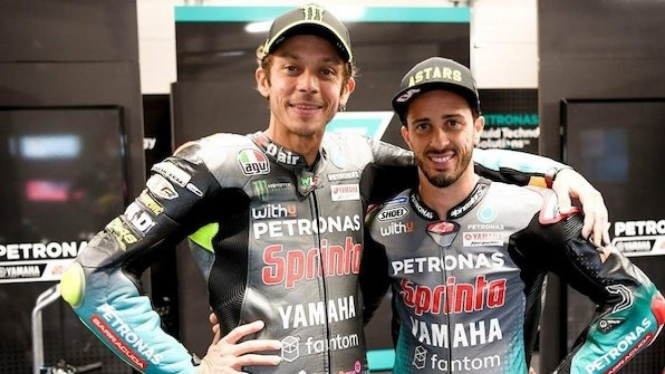 Valentino Rossi dan Andea Dovizioso.