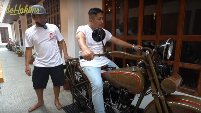 Motor Harley-Davidson suami Soimah