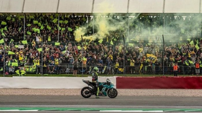 Pendukung Valentino Rossi.