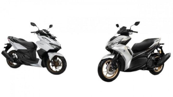 Honda Vario 160 vs Yamaha Aerox 155.