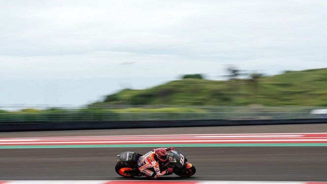 Marc Marquez di Sirkuit Mandalika.