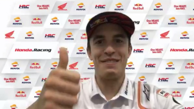 Marc Marquez titip pesan buat pembalap lokal Honda