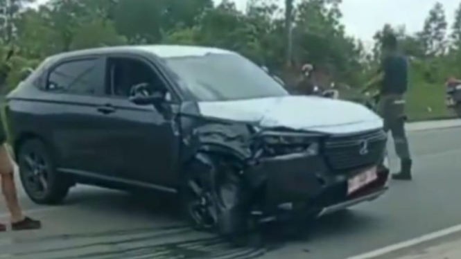 Pertama di RI, All New Honda HR-V kecelakaan