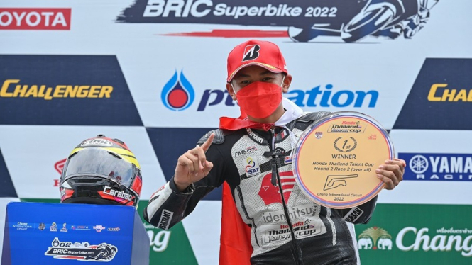 Pembalap muda Astra Honda Racing juara di Thailand