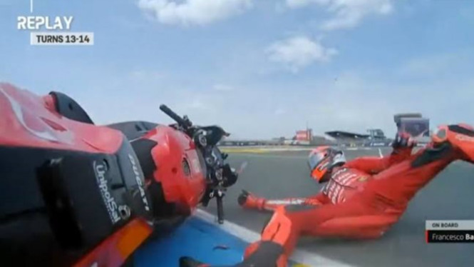 Francesco Bagnaia Jatuh