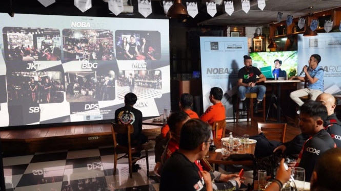 Nobar MotoGP Italia oleh MS Glow