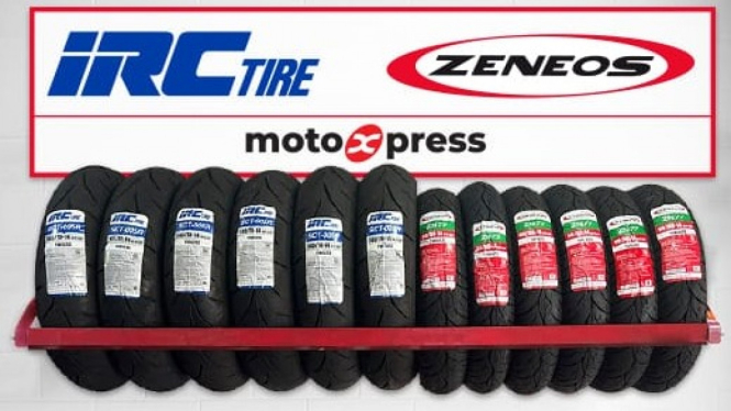 Ban motor IRC dan Zeneos