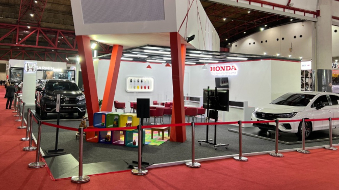Booth Honda di Jakarta Fair Kemayoran