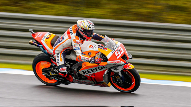 Pembalap Repsol Honda, Marc Marquez