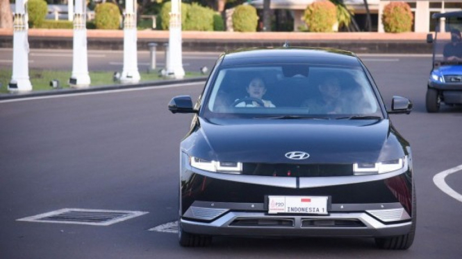 Gaya Ketua DPR RI, Puan Maharani bawa Hyundai Ioniq 5