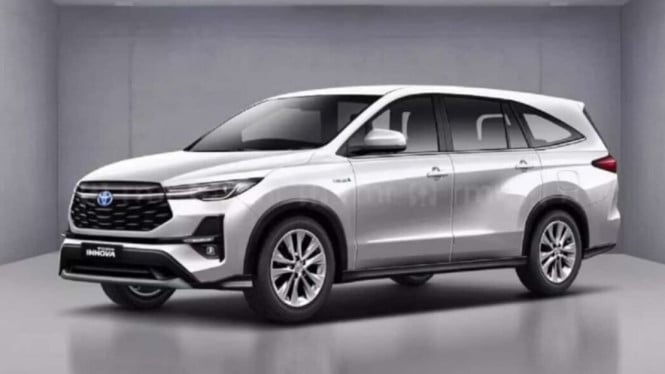 Toyota Innova Hycross yang diyakini sebagai Innova hybrid.